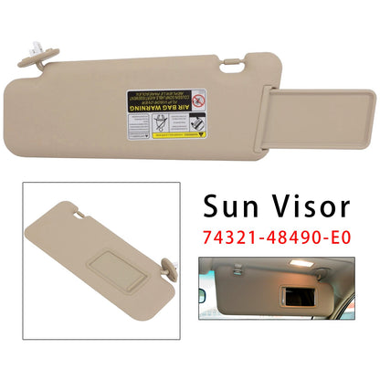 Parasole destro beige 74321-48490-E0 per Toyota Highlander 2008-2013