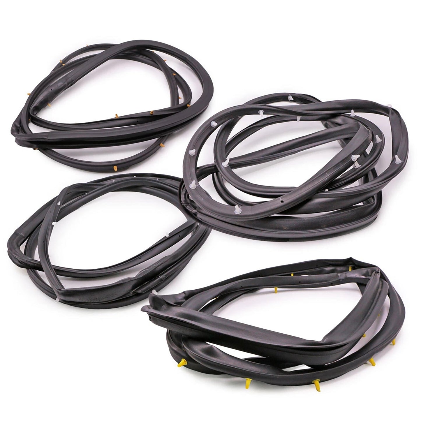 Guarnizione in gomma per porta anteriore e posteriore Nissan D22 Frontier 4 porte cabina doppia 1998-2005 4 pezzi 80831-2S400