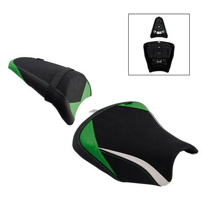 Cuscino posteriore bianco per sella conducente e passeggero per Kawasaki Ninja 650 Z650 2017-2025