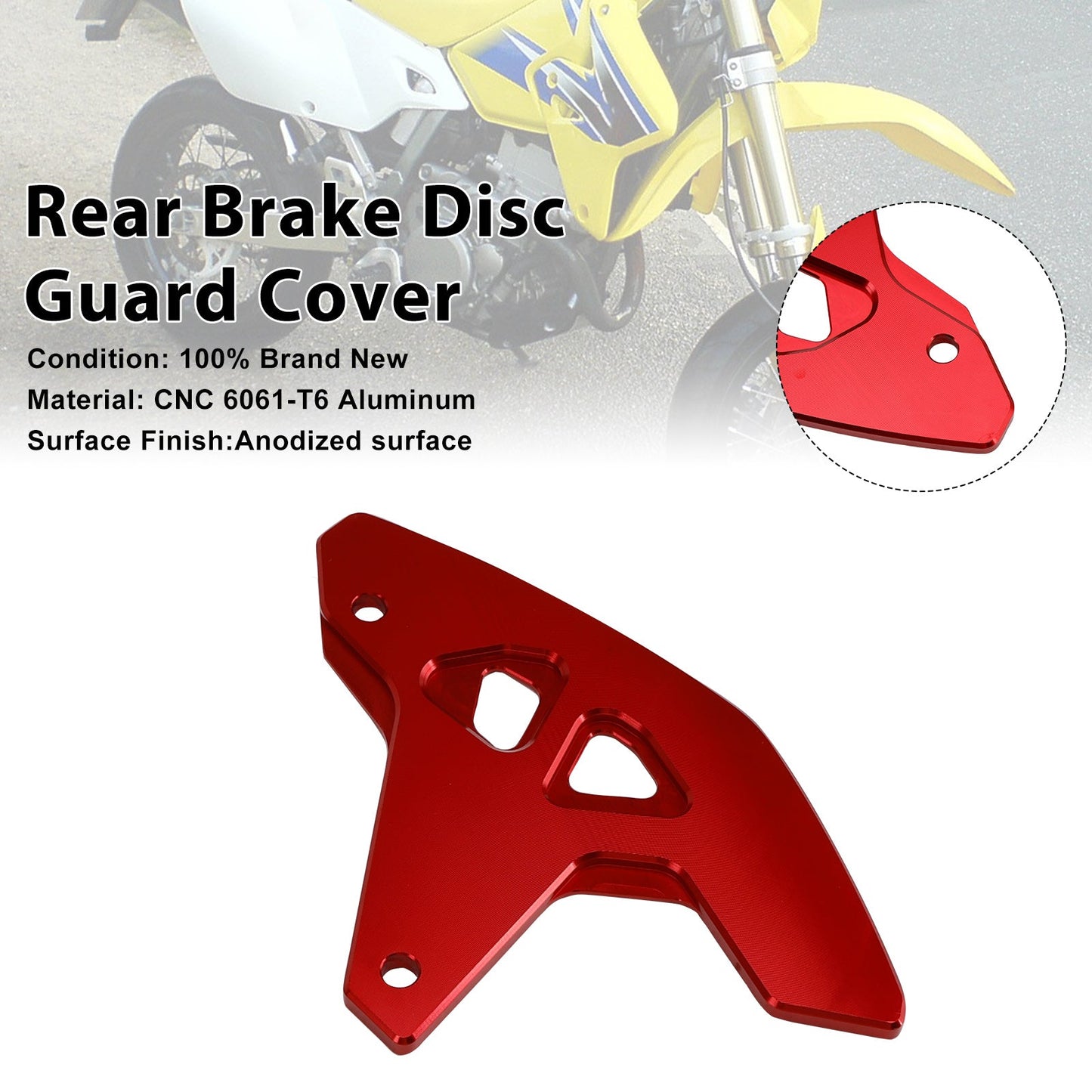 Copertura di protezione del disco freno posteriore per Suzuki DR-Z400SM 2000-2024 DRZ400/S/E
