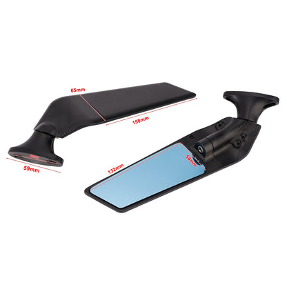 Specchietti retrovisori neri a pinna per Honda CBR600F 2011-2014 e CBR650R 2019-2023