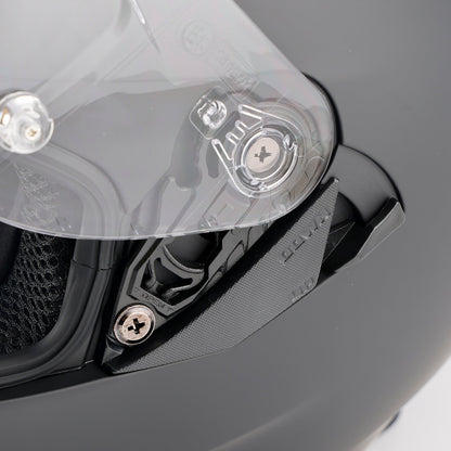 Casco da moto DOT per adulti Street Integrale Arancione Nero opaco