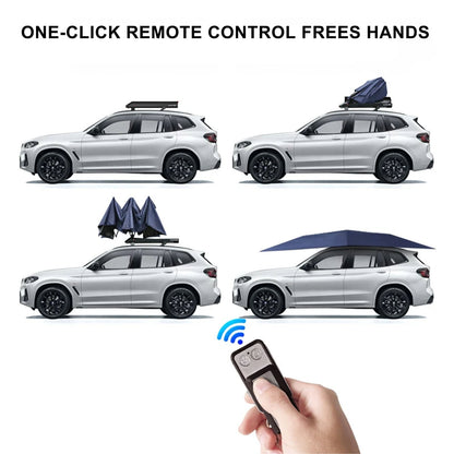 Ombrellone automatico da esterno per tetto auto, finestrino, resistente ai raggi UV e impermeabile.