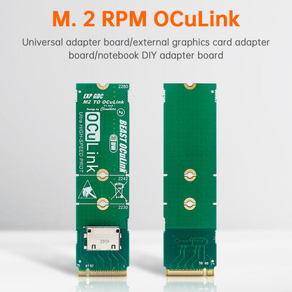 Scheda adattatore da M.2 a OCuLink Scheda di conversione dell'interfaccia da M.2 M KEY a OCULINK