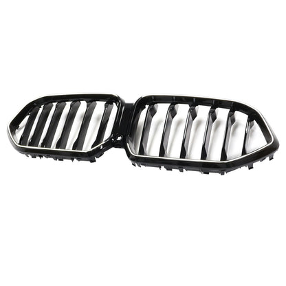 Griglia paraurti anteriore nera BMW X6 G06 M50i 2020-2022 con foro per telecamera