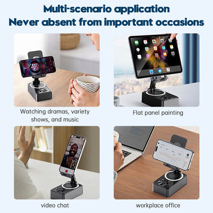 Supporto per telefono 4 in 1 Altoparlante Bluetooth Caricabatterie wireless Power Bank Desktop Live