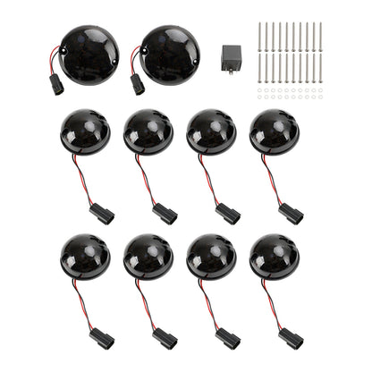 1990-2016 Land Rover Defender Defender 90/110 Smoke LED DRL Kit luci posteriori fendinebbia diurne 10 pezzi