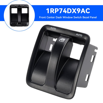 Pannello interruttore finestrino cruscotto centrale anteriore Jeep Wrangler 2011-2019 1RP74DX9AC
