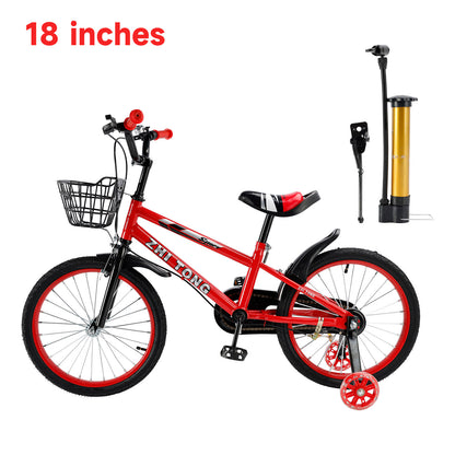 Bicicletta per bambini da 18 pollici Bicicletta per bambini e bambine con ruote ausiliarie