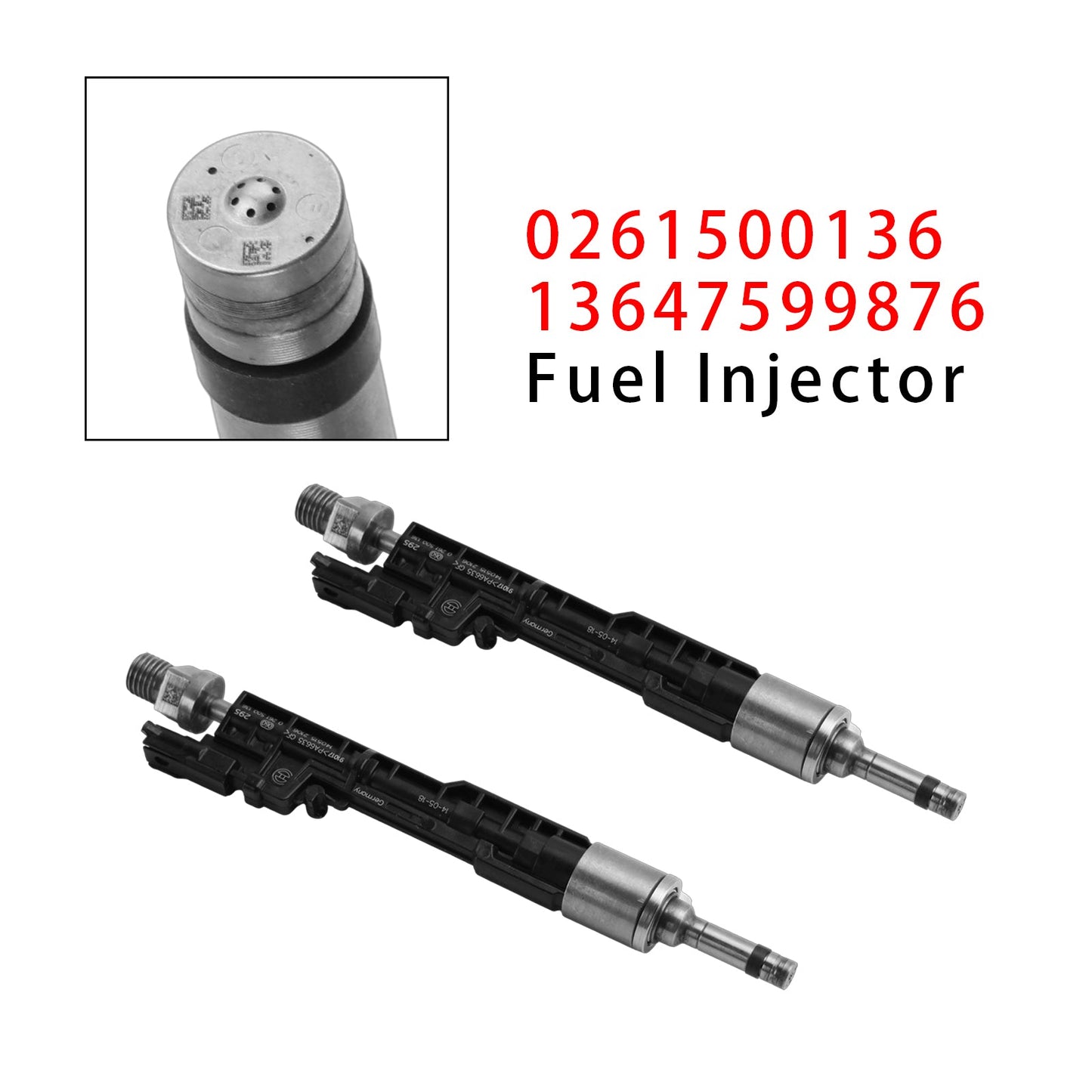 2 iniettori di carburante per BMW F10 M5 F06 F07 F12 F13 F15 X5 0261500136 13647599876