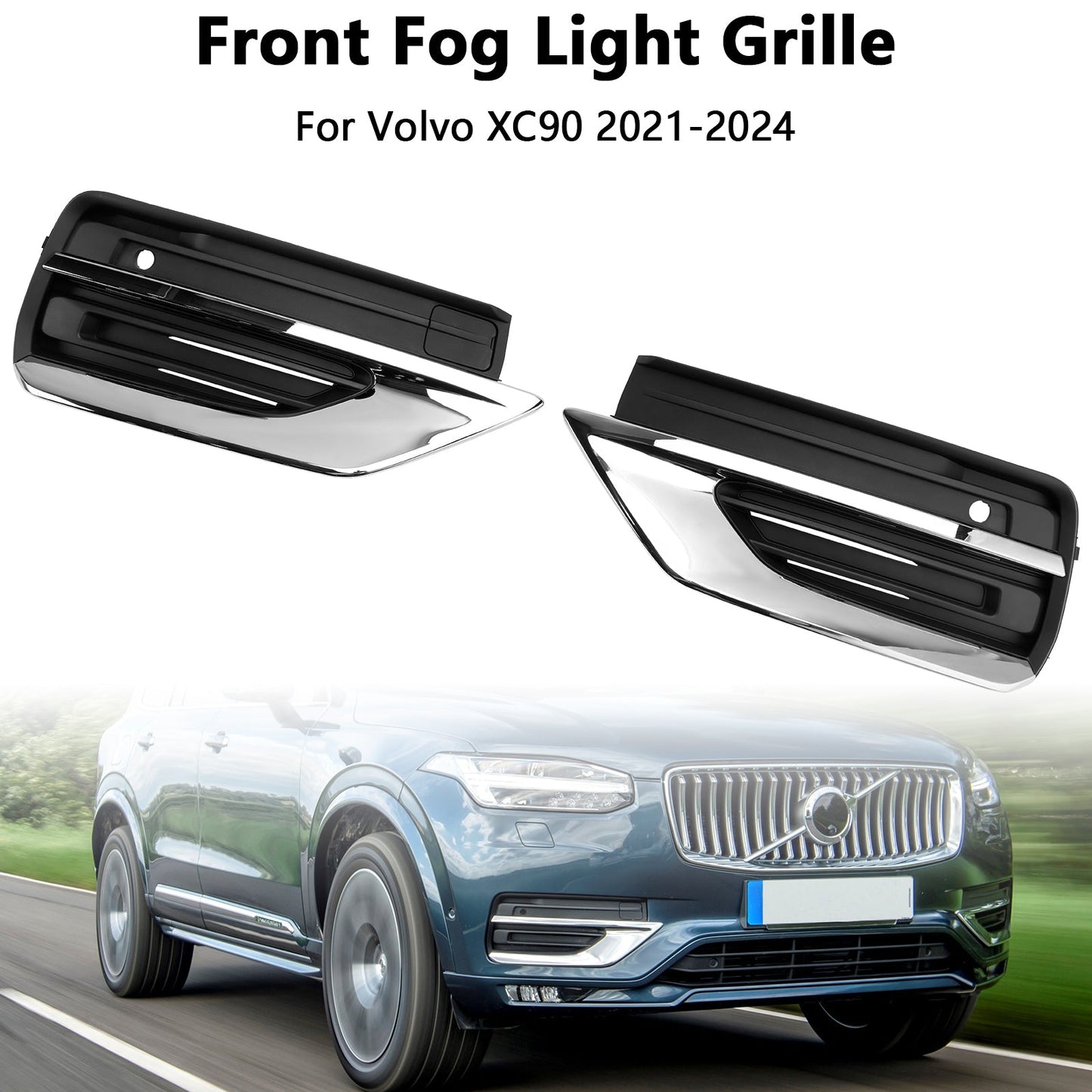 2021-2024 Volvo XC90 2PCS Griglia fendinebbia paraurti anteriore Griglia fendinebbia 31663514