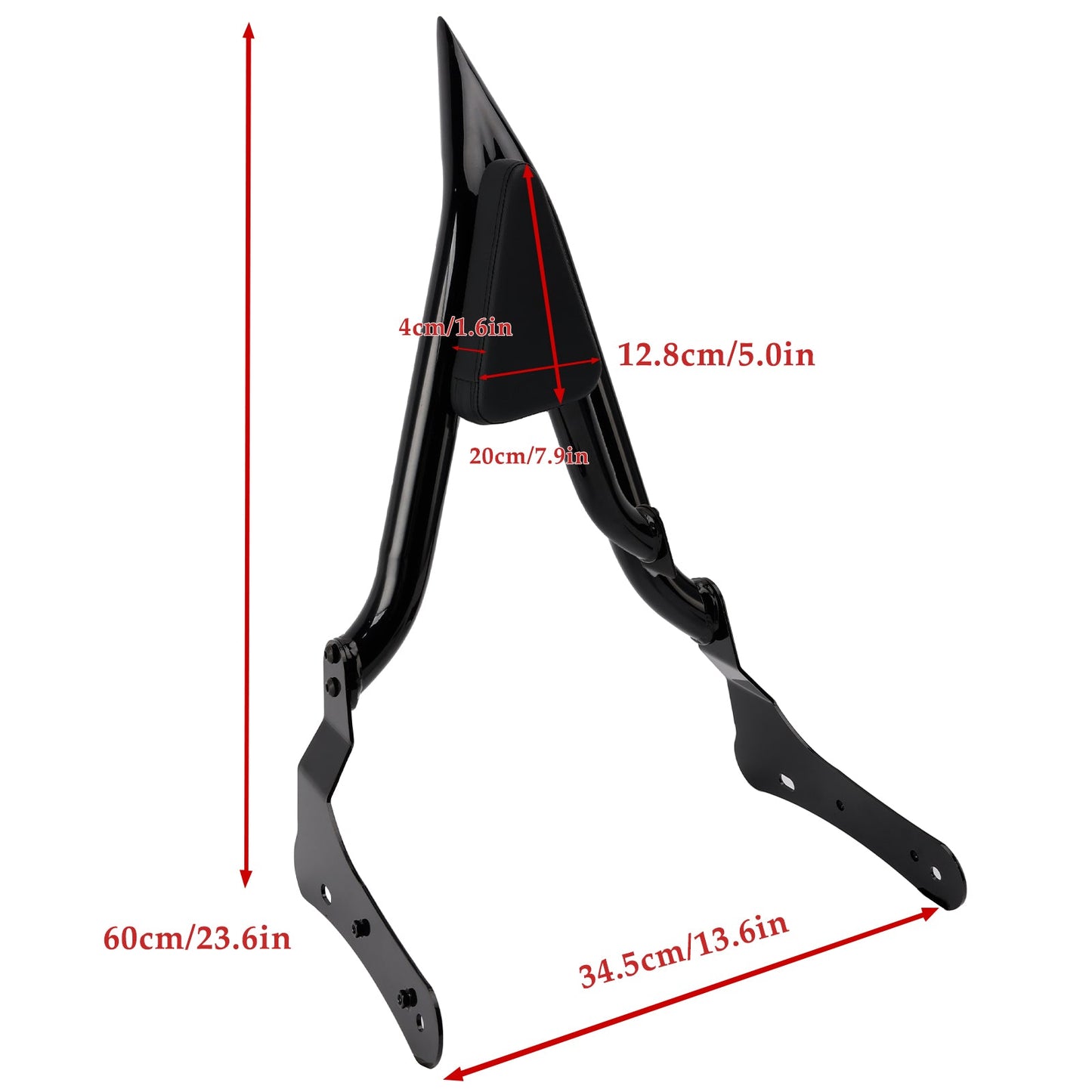 Schienale Sissy Bar passeggero per Kawasaki VN650 Vulcan S 650 2015-2024