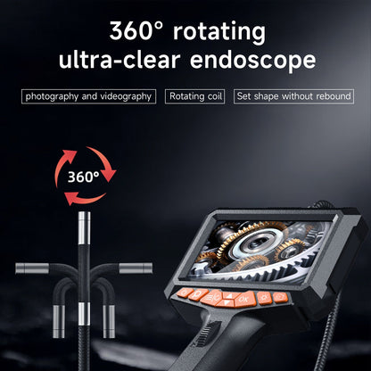 Telecamera di ispezione endoscopica industriale articolata bidirezionale a 360°