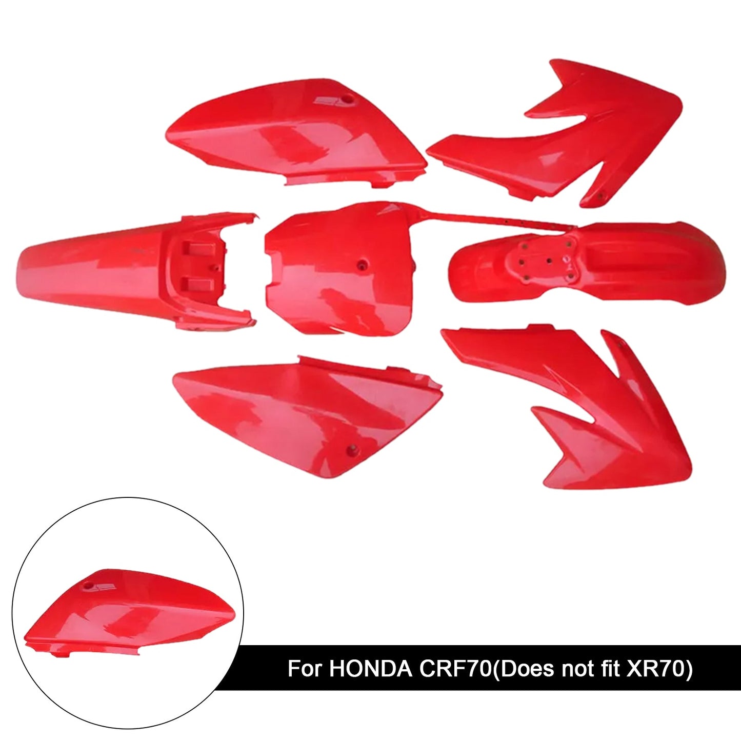 Kit di plastica per carrozzeria e parafango per HONDA CRF70 DIRT BIKE