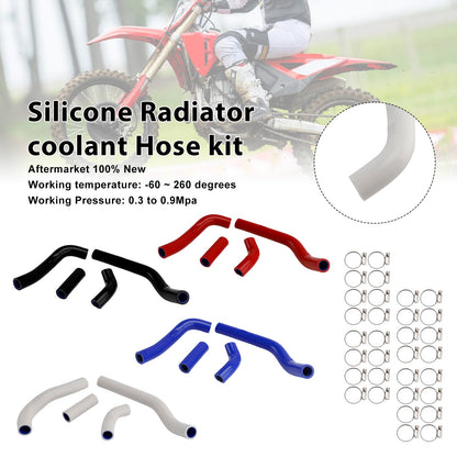 Kit di tubi flessibili in silicone per il liquido di raffreddamento del radiatore, compatibile con Honda CRF450R RX RWE 21-25