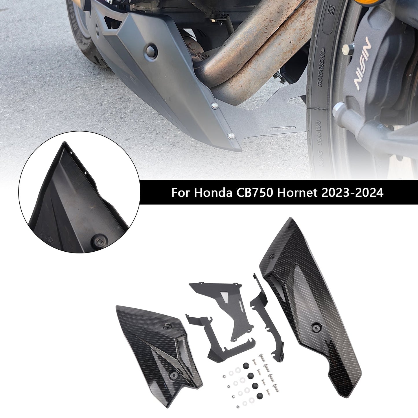 Copertura protettiva decorativa per piastra motore inferiore Honda CB750 Hornet 2023-2024