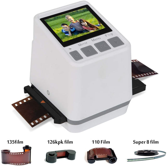 Scanner per diapositive di vecchi negativi da 22 MP, converte pellicole 126KPK/135/110/Super 8