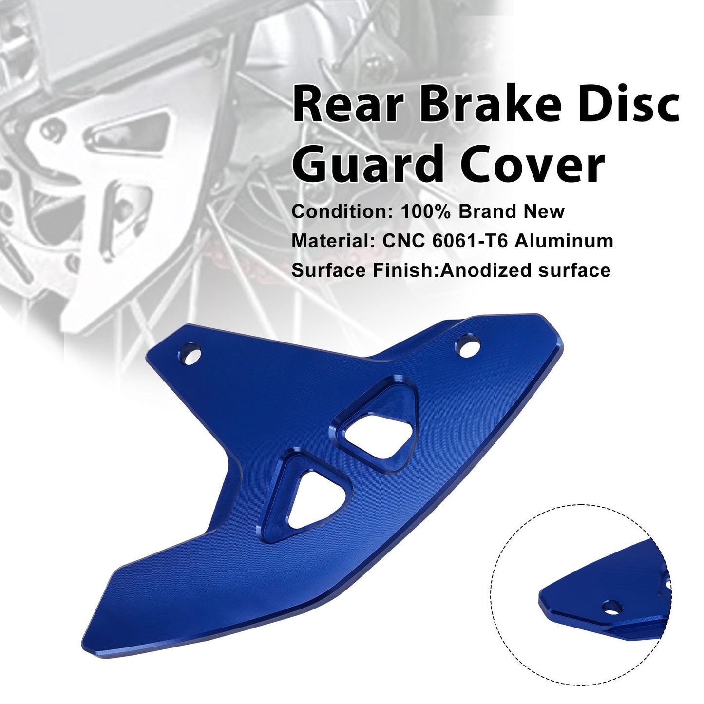 Copertura di protezione del disco freno posteriore per Suzuki DR-Z400SM 2000-2024 DRZ400/S/E