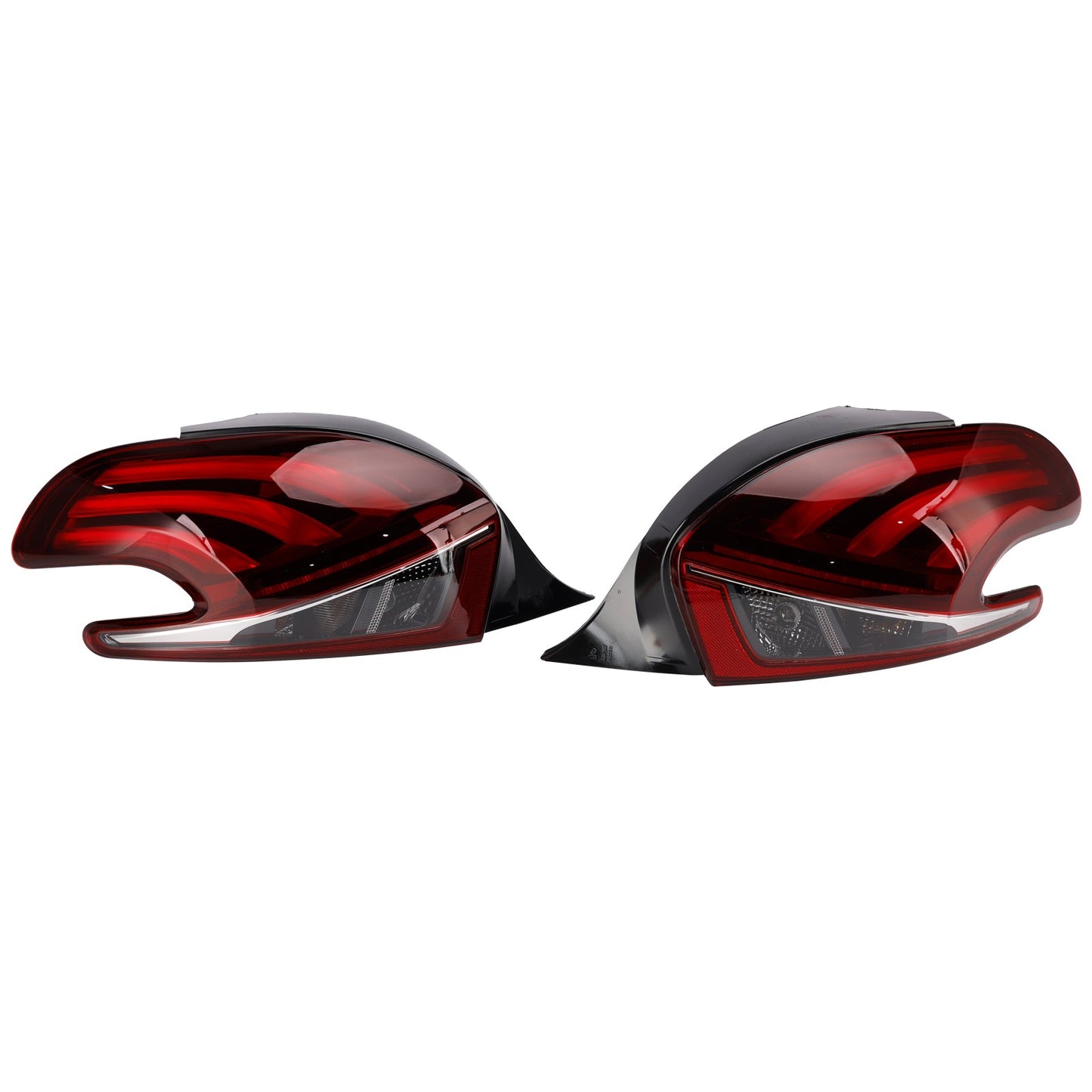 Fanali posteriori a LED sinistro e destro per Peugeot 208 (modelli restyling, 2015-2019).