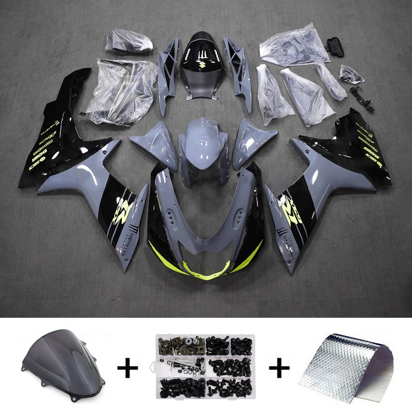 Kit carenatura iniezione plastica ABS per Suzuki GSXR 600/750 2011-2026 K11