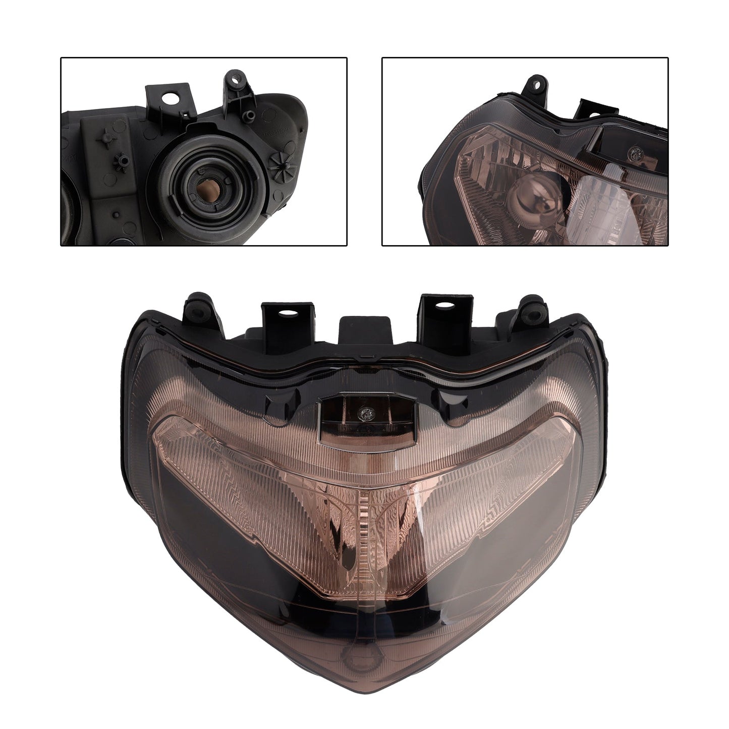 2001-2003 per Suzuki GSX-R 1000 Protezione faro anteriore Griglia faro anteriore fumé