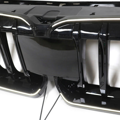 2023-2024 per BMW X1 U11 U12 Grilla a paraurti anteriore nero lucido