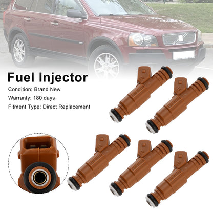 Iniettore di carburante 5 pezzi 0280155831 adatto per Volvo S60 S80 C70 XC90 2.4L 2.5L 1998-2009