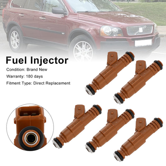 Iniettore di carburante 5 pezzi 0280155831 adatto per Volvo S60 S80 C70 XC90 2.4L 2.5L 1998-2009
