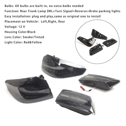 Gruppo ottico posteriore a LED fumé per BMW 5 G30 G38 L&amp;R 2018-2020 63217376469 63217376470