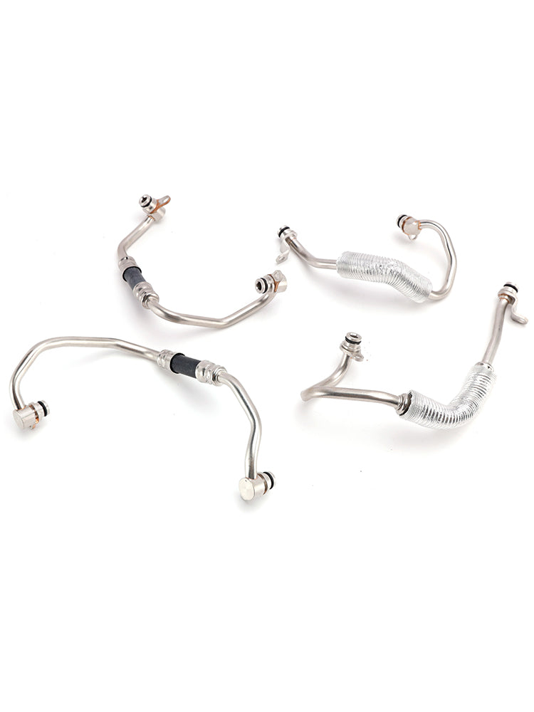 Kit tubi flessibili per liquido di raffreddamento del turbocompressore (4 pezzi) per BMW 335i 2007-2010, codice 11537558902.