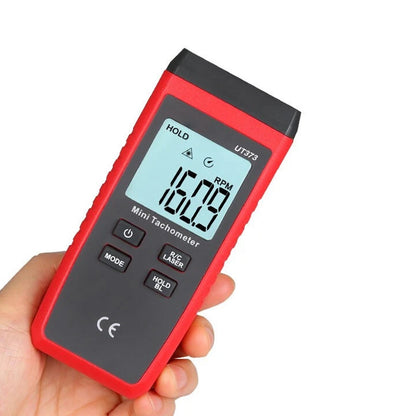 UT373 Mini contagiri digitale LCD senza contatto con laser e tester di velocità RPM