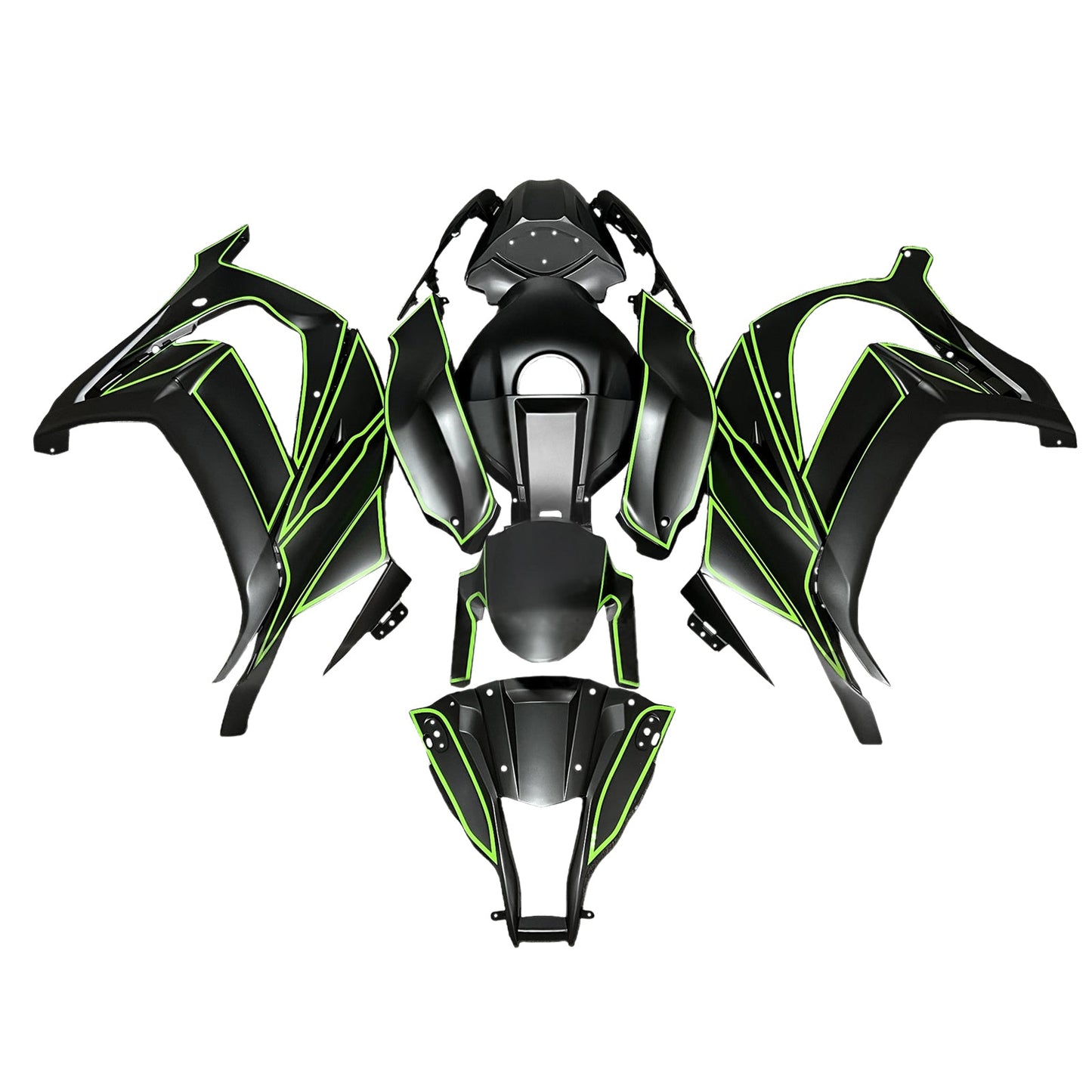 Kit carenatura iniezione in plastica ABS adatto per Kawasaki ZX10R 2011-2015