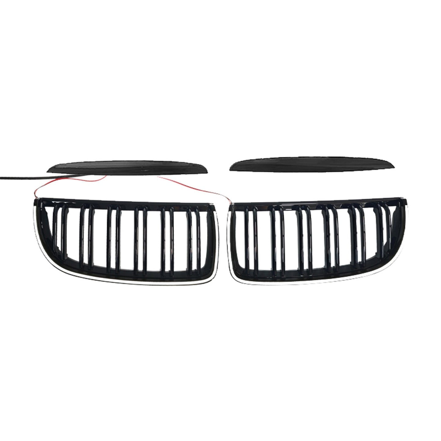 Griglia anteriore a doppio rene nera per BMW E90 berlina e station wagon 320i (2004-2007)