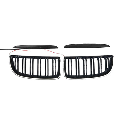Griglia anteriore a doppio rene nera per BMW E90 berlina e station wagon 320i (2004-2007)