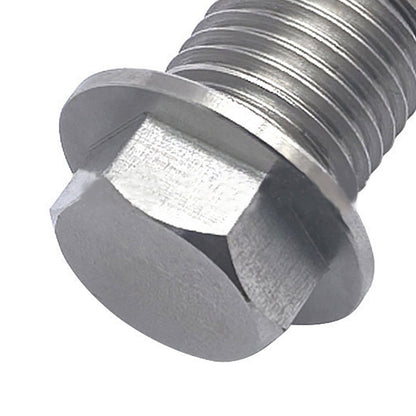 Tappo di scarico olio magnetico universale per motore auto M14x1.5 con vite e dado.