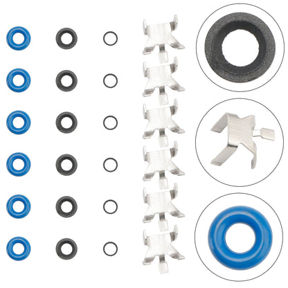 Kit di guarnizioni per riparazione iniettori carburante Ford F150 3.5L Turbo EcoBoost 6 pezzi 2011-2016
