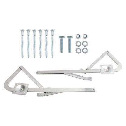 Coppia bracci cerniera per scaletta per soffitta per MFG Werner serie 55-2 dopo il 2010