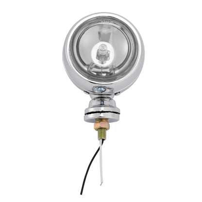 Faro fendinebbia cromato personalizzato per moto #D19 per Bobber Chopper da corsa