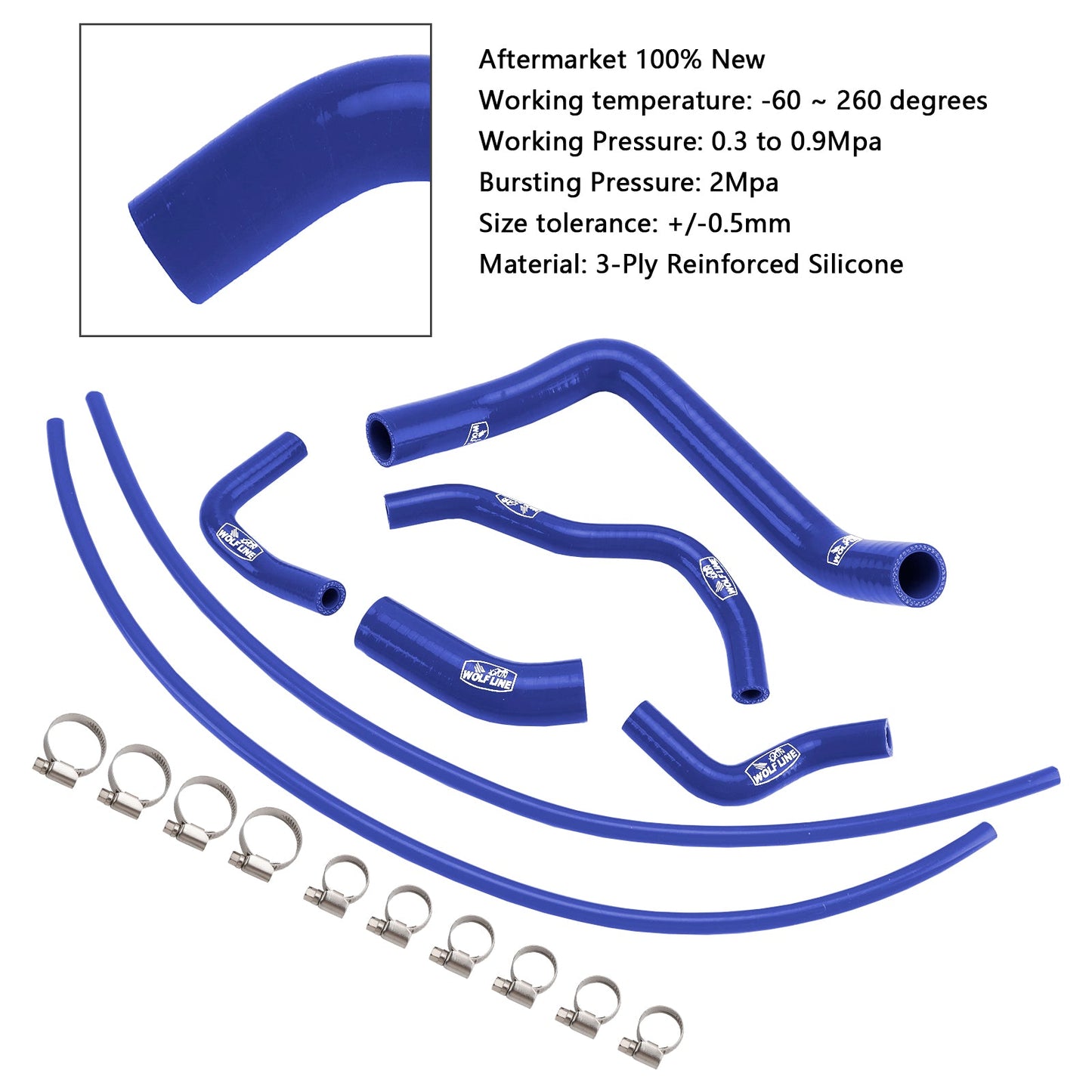 Tubo flessibile del liquido di raffreddamento del radiatore in silicone Suzuki GSX-8S 2023-2025