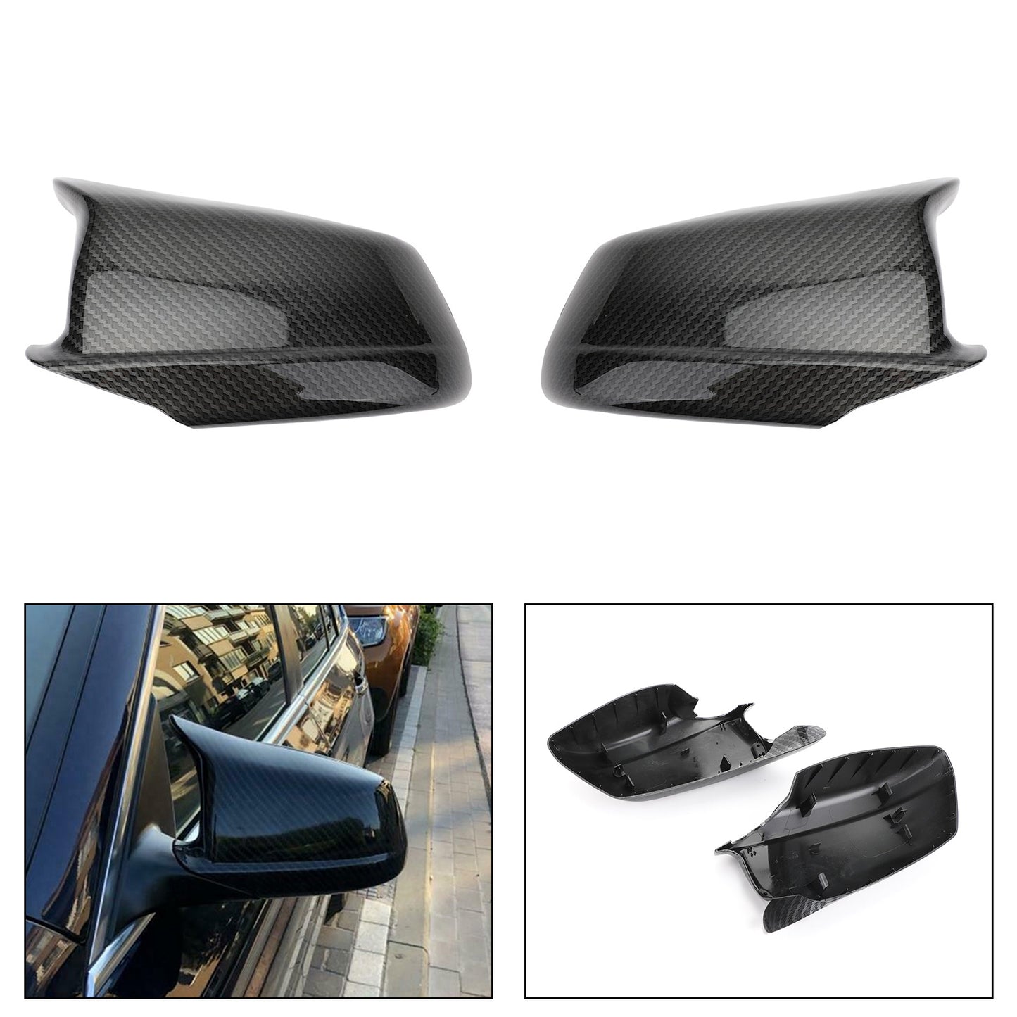 2011-2013 BMW 5 serie F10 / F11 / F18 Coperchio specchio ala laterale porta coperchio carbonio