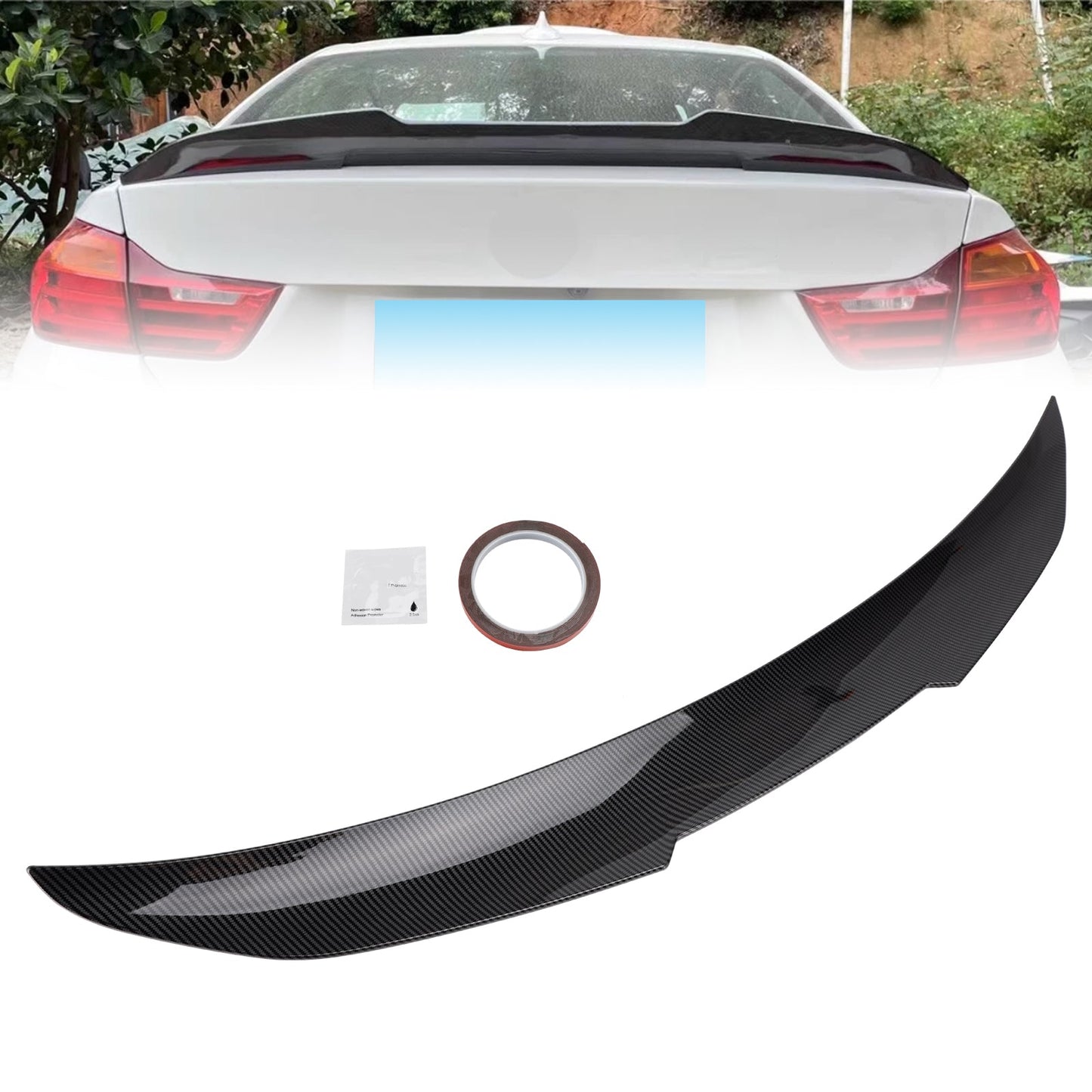 Spoiler posteriore in fibra di carbonio per BMW Serie 4 F36 4DR Coupé PSM Style