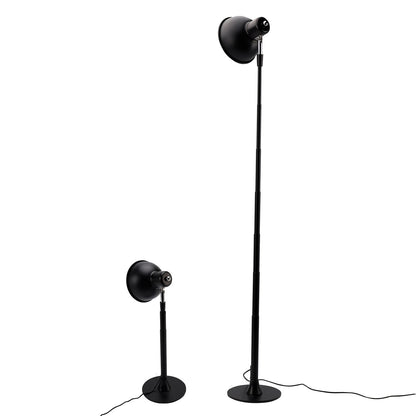 Lampada da terra e da tavolo a LED regolabile in noce, dimmerabile per camera da letto/ufficio, 3 colori
