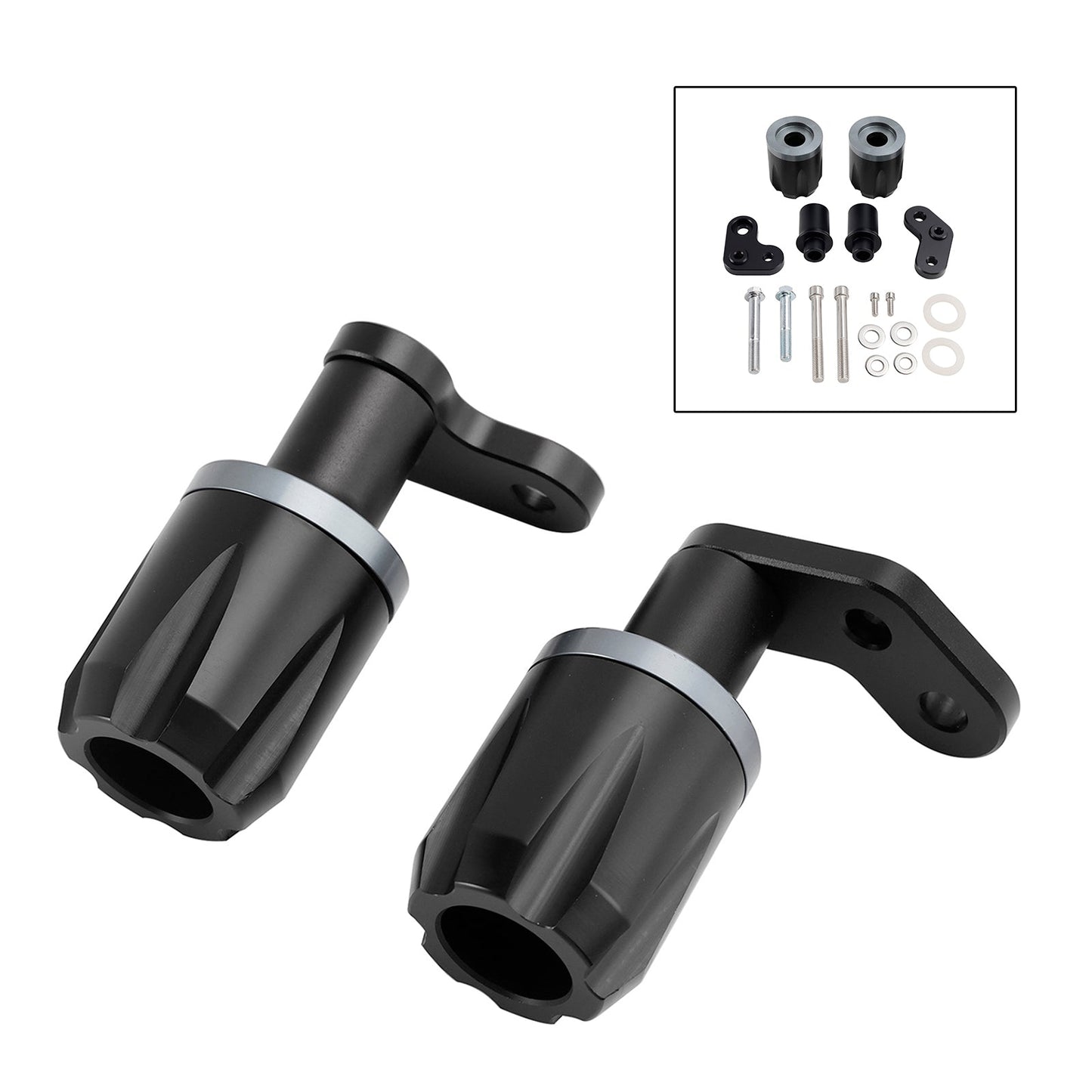 Protezione telaio antiurto CNC Kawasaki Zx-6R Zx 6R 2024-2025 Nero Nero