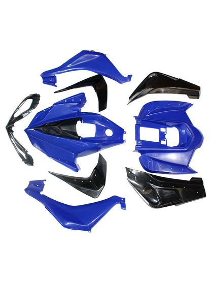 Kit parafanghi carenatura in plastica per 110cc 125cc Mars Sport Quad Dirt Bike ATV Blu