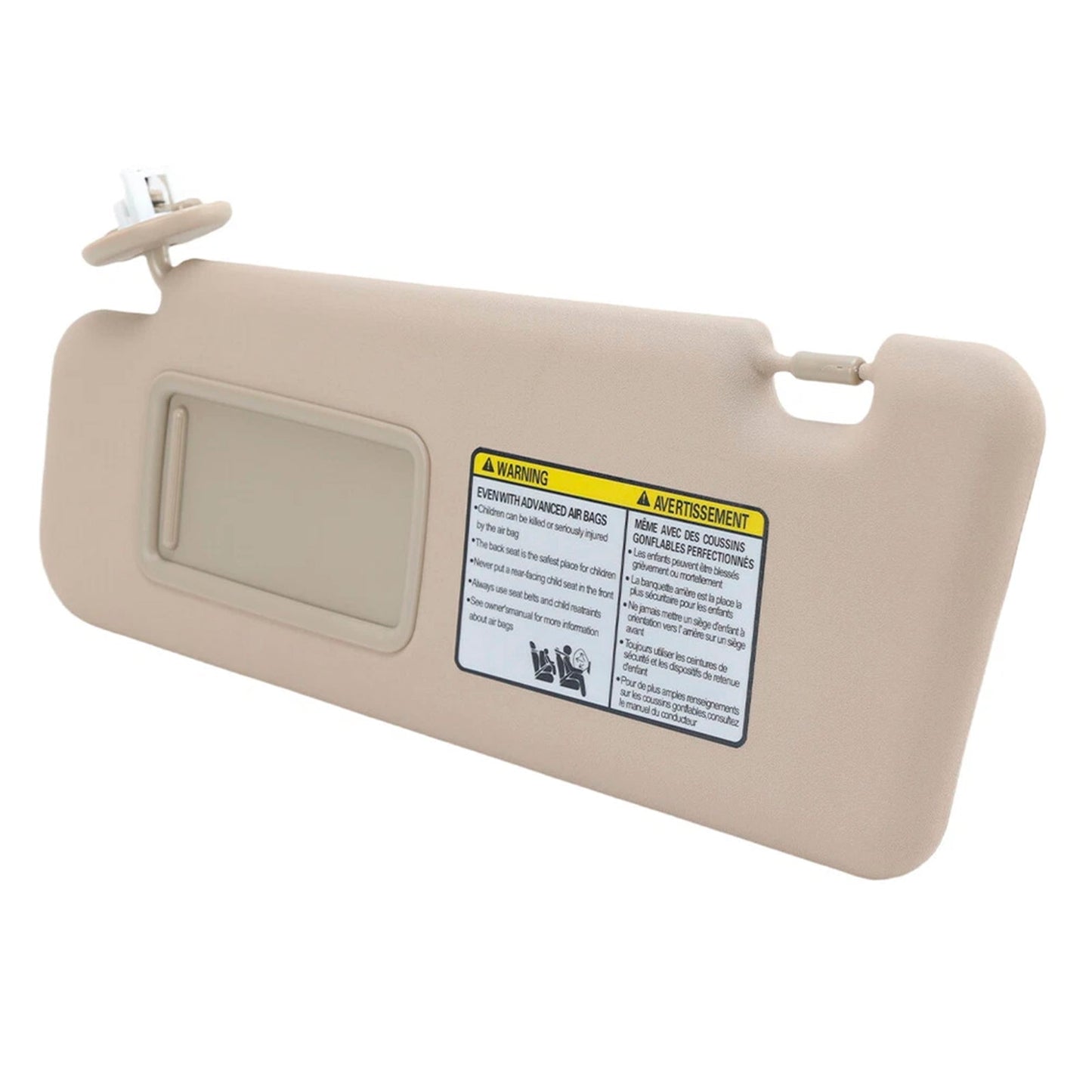 Visiera parasole sinistra beige per Toyota Highlander 2008-2013 74320-48500-E0