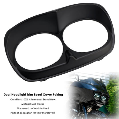 Copertura della cornice del faro anteriore doppio per Road Glide 1998-2013