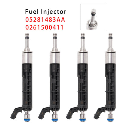 4 iniettori di carburante per Jeep Wrangler Dodge 2.0L 18-24 05281483AA 0261500411