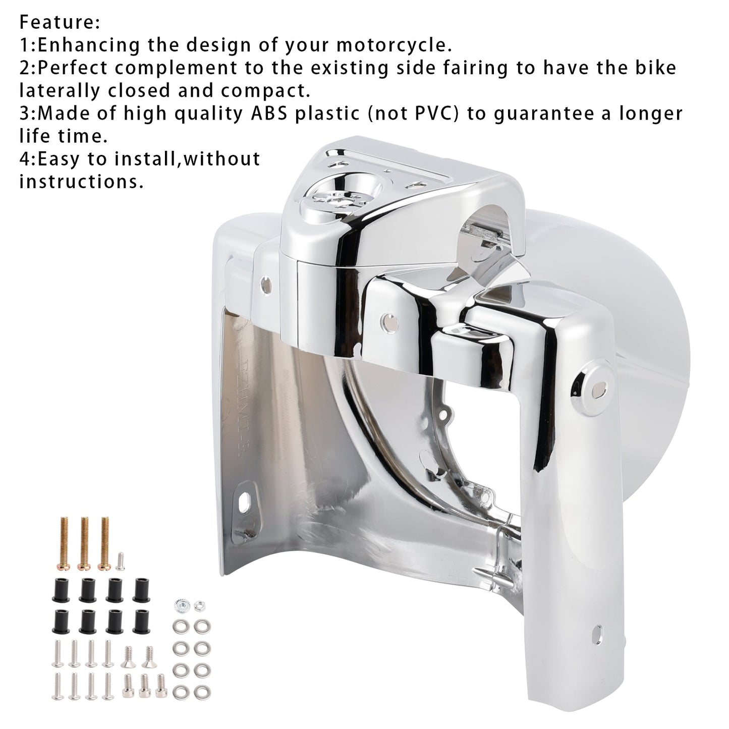 Copertura faro anteriore rotonda da 7"" per Touring Road King FLHR 2014-2023
