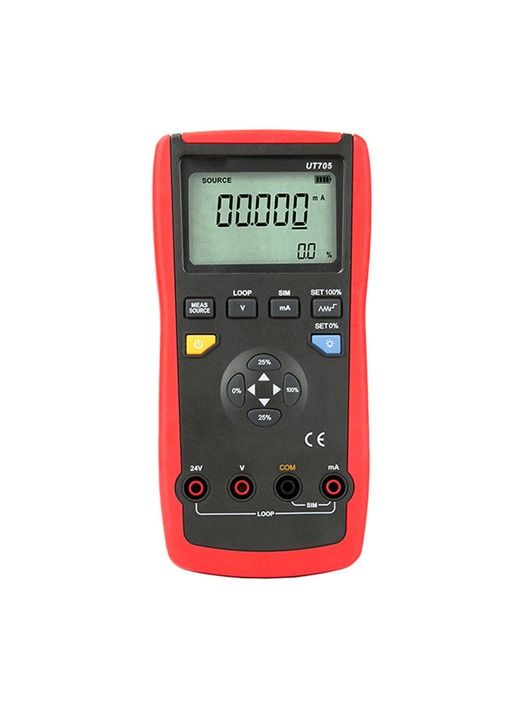 Calibratore di loop a funzione singola UT705, display LCD retroilluminato, tensione/corrente CC 24V