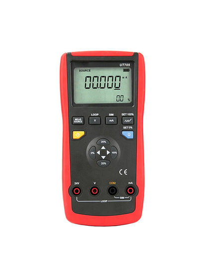 Calibratore di loop a funzione singola UT705, display LCD retroilluminato, tensione/corrente CC 24V